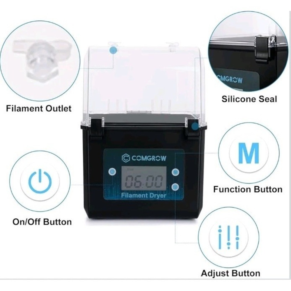 3D Printer Filament Dryer Box, 3D Filament Storages, Keeping Filaments Dry duri - Picture 7 of 9